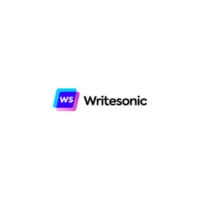 The logo of Writesonic, an AI writing tool.